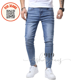 Light Blue/ Denim stretchable Jeans Pants For Men COD