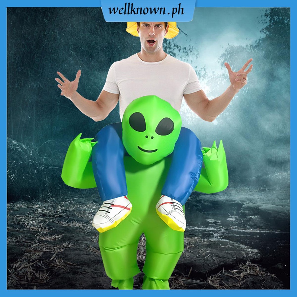 Inflatable Alien Costume Blow Up Alien Costume Premium Funny Halloween