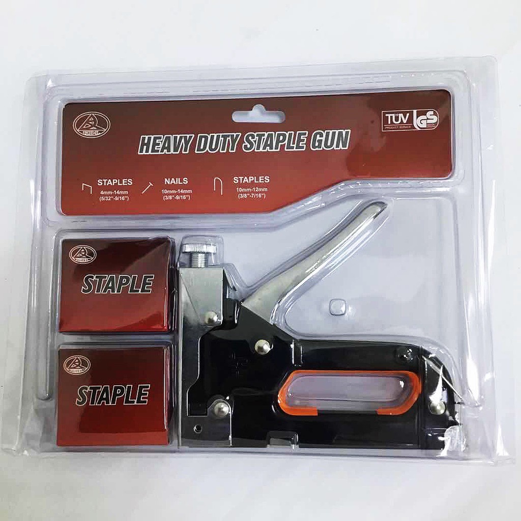 ♝gun taker w/ free nail 3in1 heavy duty gun tacker staple gun 14x16x3 ...