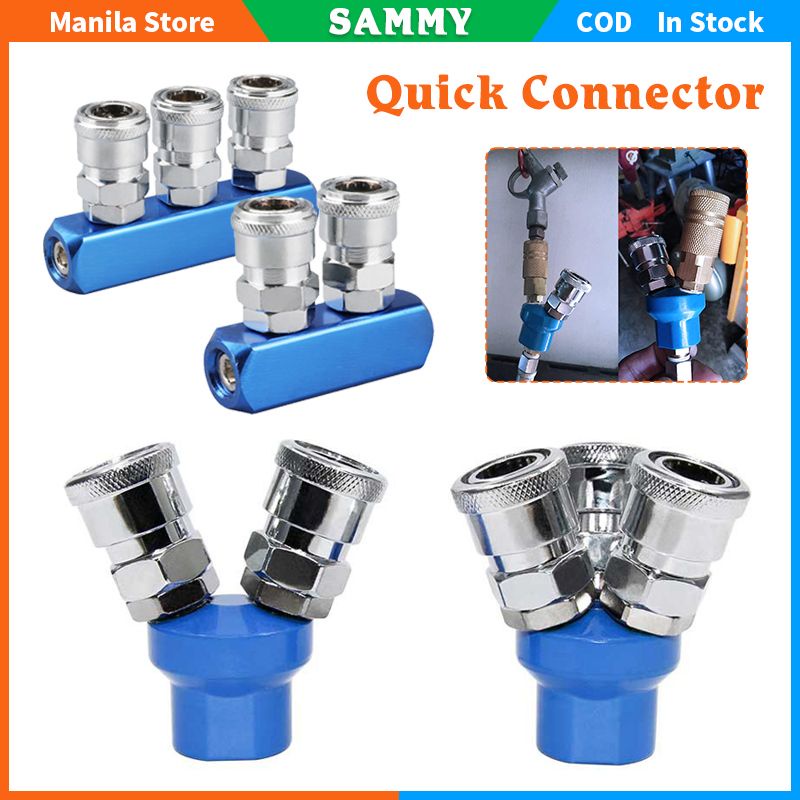 C Type Quick Connector SMY SMV Round Tee TwoWay Connector For Pump Tool Manifold Multi Shopee