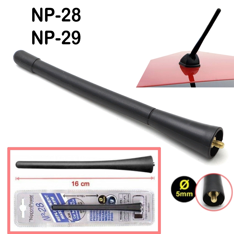 Universal Radio Antenna Np29 Np28 Fm Nismo For Car Roof Shopee