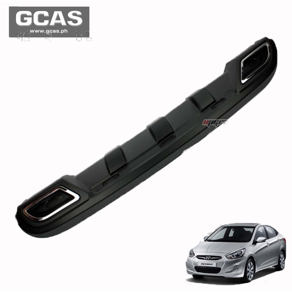2011 2012 2013 2014 2015 2016 Hyundai Accent Sedan Rear Diffuser with ...