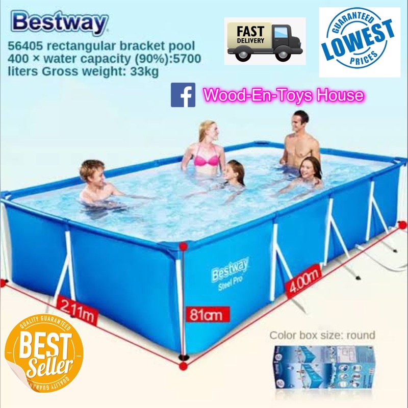 Bestway Pool 4M Steel Pro Swimming Pool | Shopee Philippines