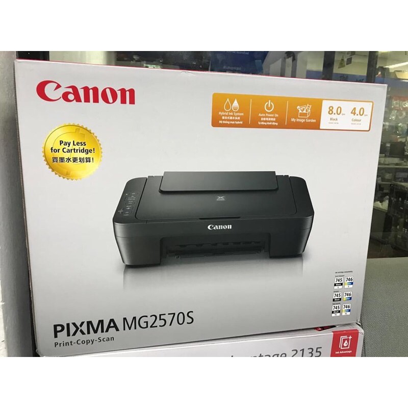 BRANDNEW ORIG. CANON MG2570S 3 in 1 model PRINTER w/ INK CARTRIDGE & free bondpaper (ready to