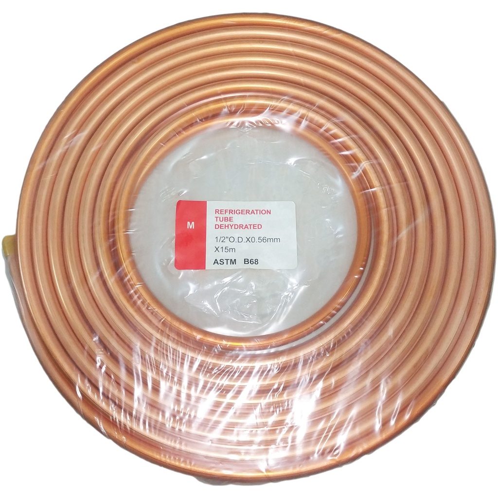 COPPER TUBE 1/2" X 0.028 THK X 15 METERS LONG SOFTDRAWN COPPER TUBING