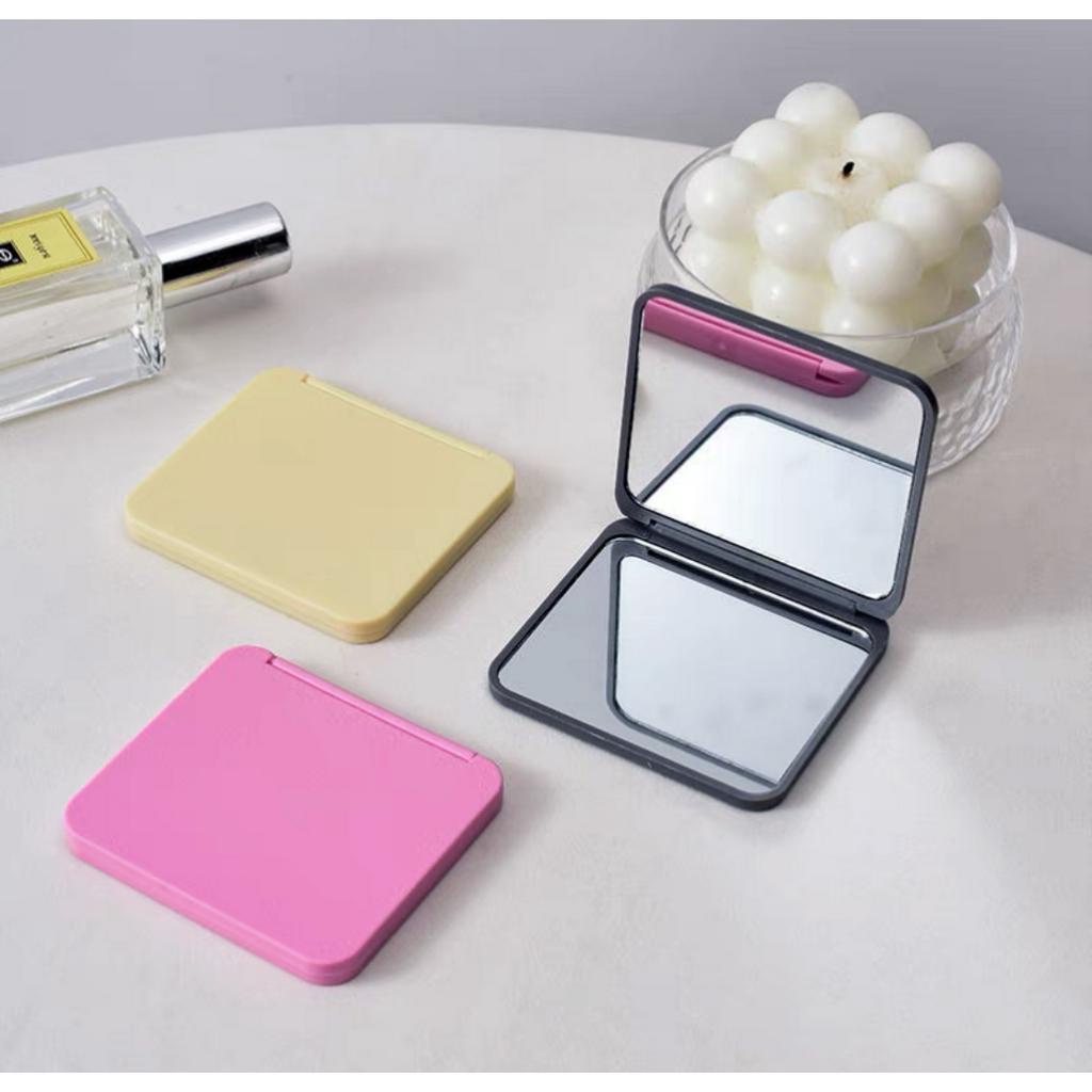 Mini Square Makeup Mirror Portable Double-sided Vanity Mirror Cosmetic ...