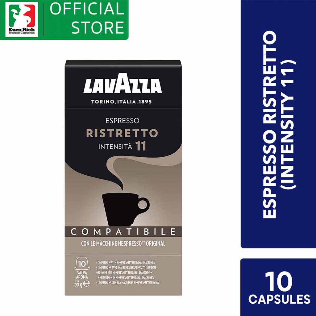 Lavazza Espresso Ristretto (10 Nespresso Compatible Capsules) | Shopee ...