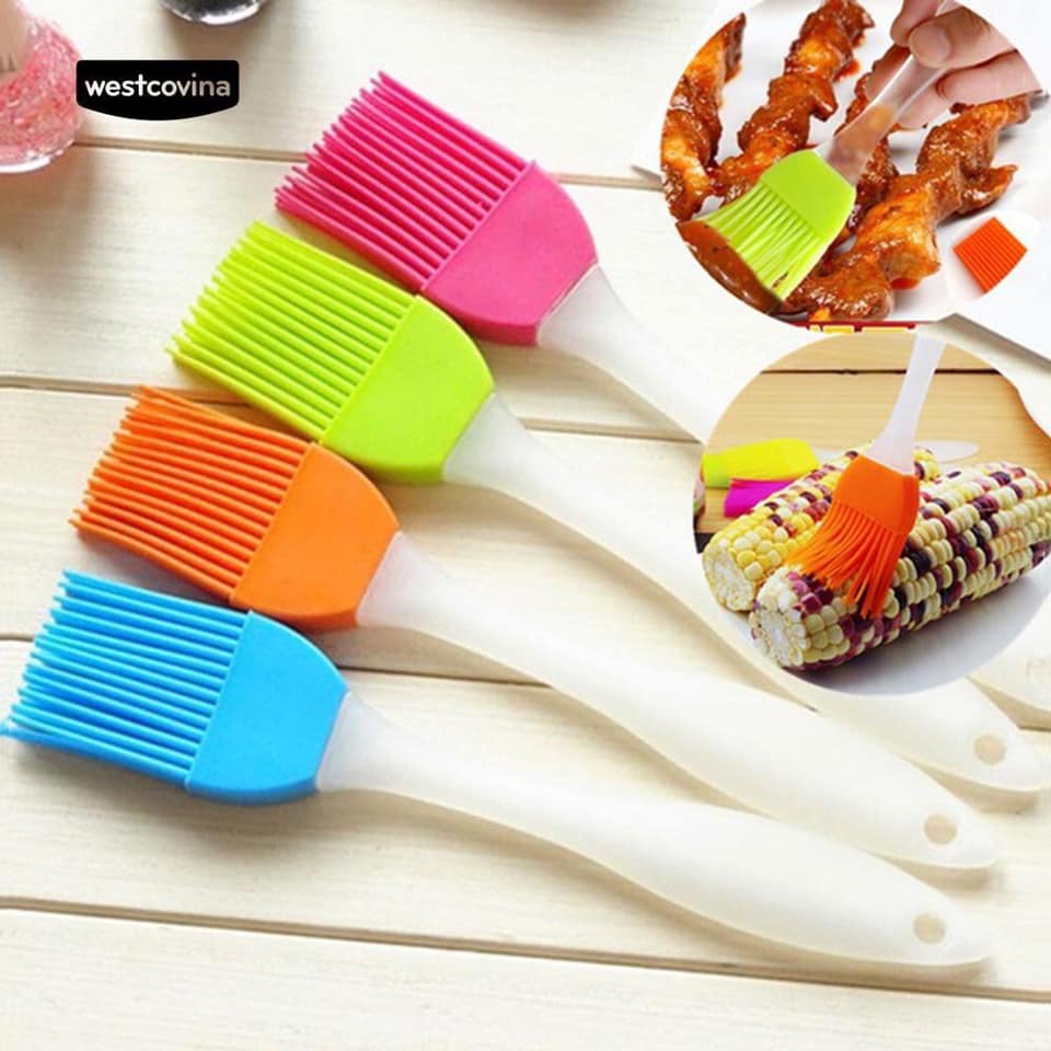 1pc Random Color Silicone Dish Scrubber, One Size