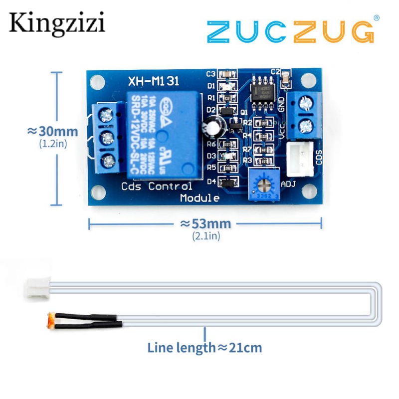 XH-M131 DC 5V / 12V Light Control Switch Photoresistor Relay Module ...