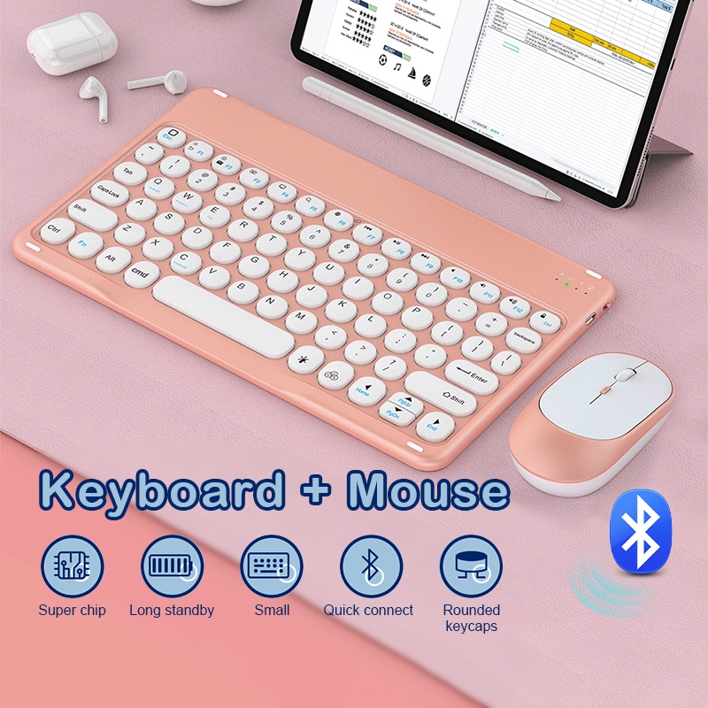 Wireless Bluetooth Mouse Set Keyboards Mice Kit For Android/Phone/Pad