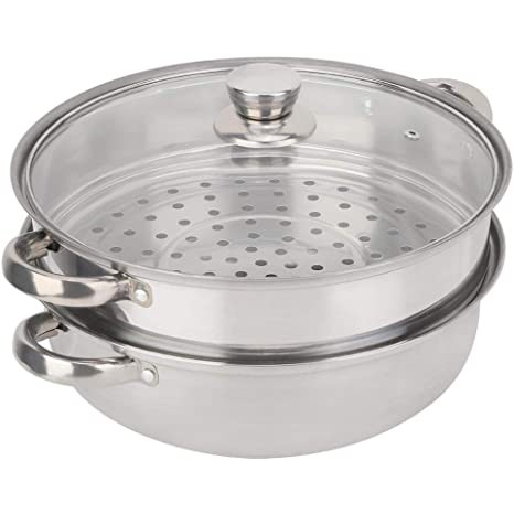 SWY 2 Layer Stainless Steamer Steel Multi-function Soup Steamed Pot ...