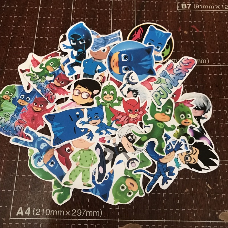 PJ Masks Cartoon Sticker Pack (27pcs) | Shopee Philippines
