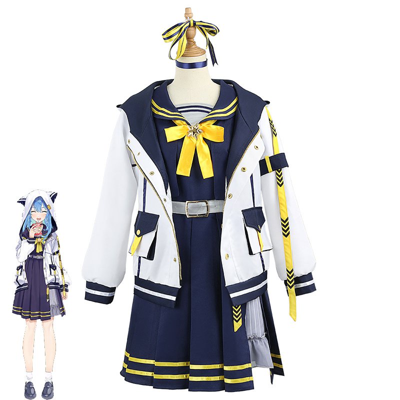 Hololive VTuber Hoshimachi Suisei Cosplay Costumes Jk Court Suit Coat