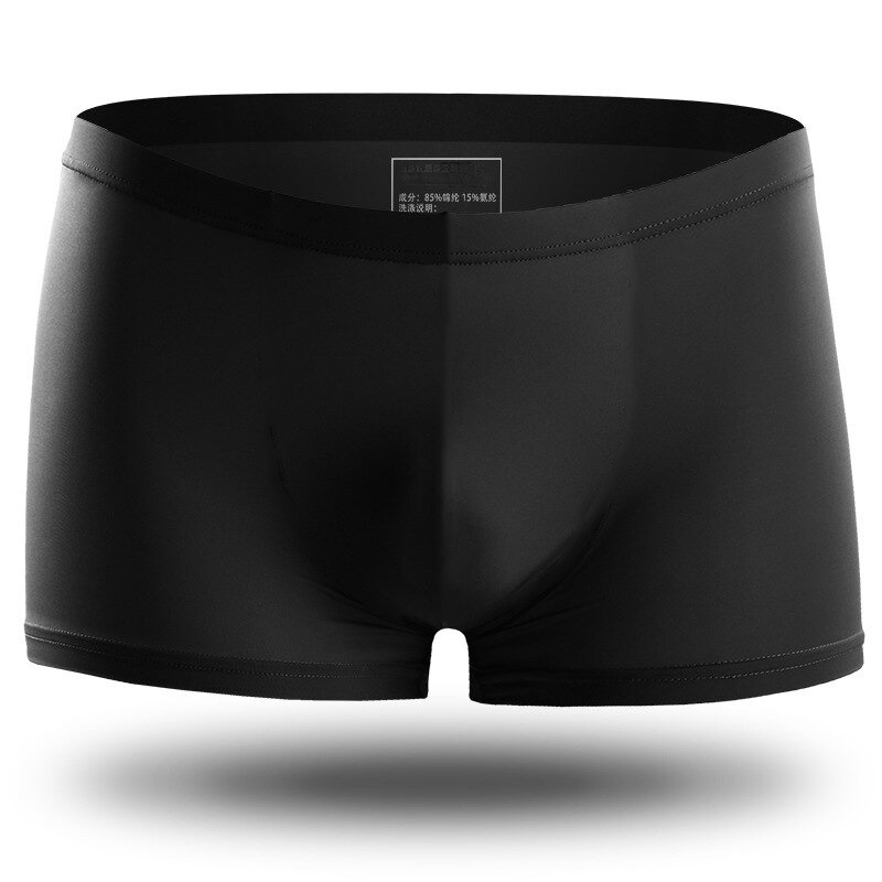 PRIA Men's Breathable Ice Silk Boxer Shorts Size XXL - AO501 - Black ...