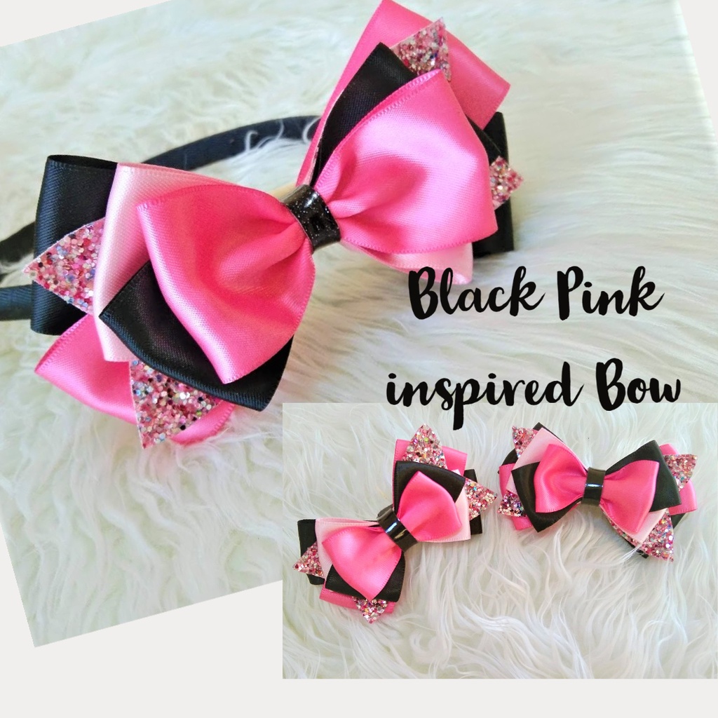 Pink to Black Bow Leggings