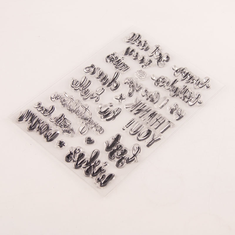 Best Wishes DIY Silicone Clear Stamp Cling Seal Scrapbook Embossing ...