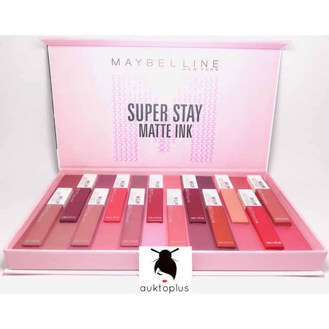Maybelline superstay matte ink box Contents 12 pcs Colors | Shopee ...