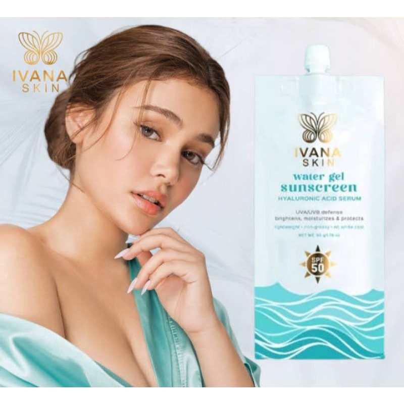 Ivana Skin Facial Sunscreen Water Gel SPF50 (50g) (Authorized