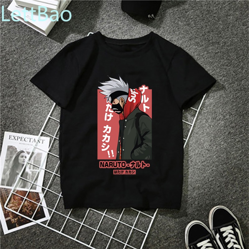 ๑NARUTO Black Men Harajuku Streetwear Pain Style Clothes T Shirt Men ...