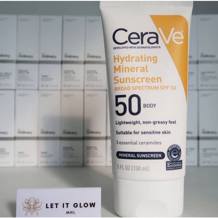 CeraVe Hydrating Sunscreen Body Lotion SPF 50 150ml Shopee Philippines