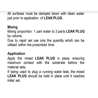 BUILDRITE LEAK PLUG (Gallon) | Shopee Philippines