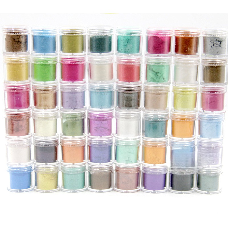 Mica Powder, 32 Colors x 5 g Pearlescent Epoxy Resin Pigment