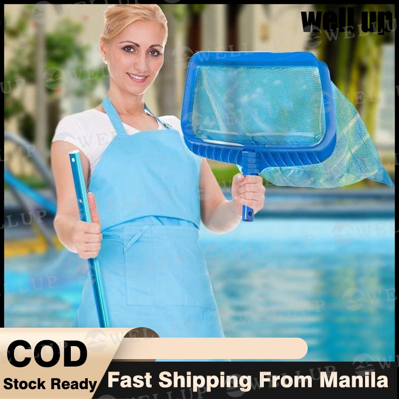 Heavy-duty Deep Water Net Swimming Pool Rake Bag Head Spas Skimmer Pond ...