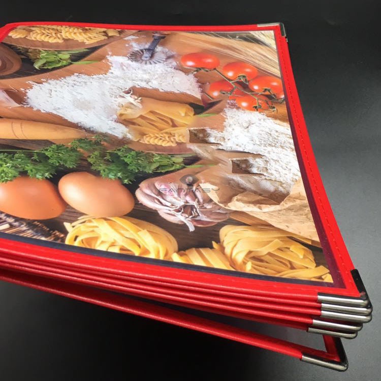 5 Pages 10 Faces A4 Transparent Menu Covers Restaurant Menu Book Menu ...