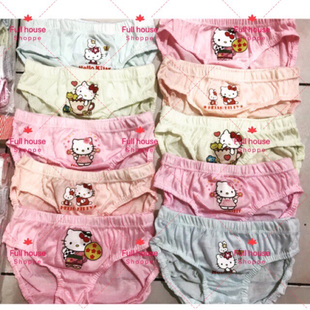 NOW! Hello kitty panty for girls/kids underwear 10pcs 1-3y/o