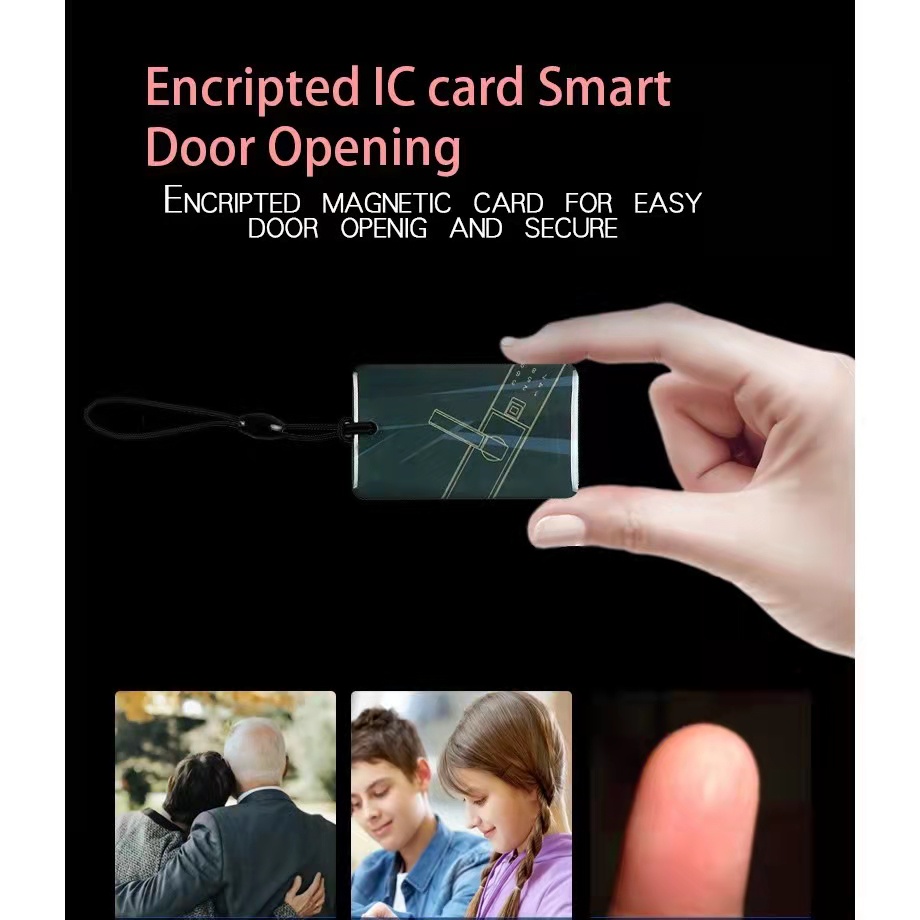 Fingerprint lock IC card password lock magnetic card home smart card ...
