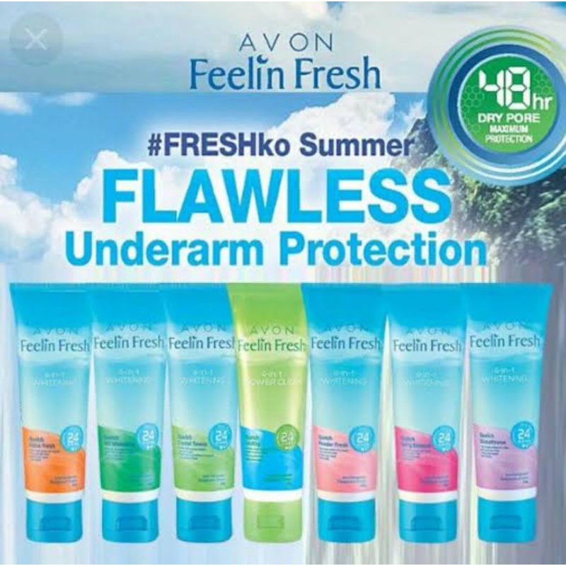 AVON Feelin Fresh Quelch Powder LIght AntiPerspirant Deodorant Cream