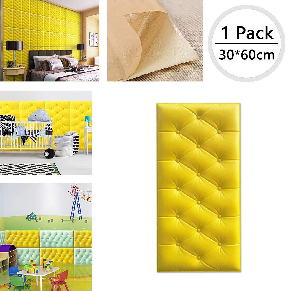 Thick 10mm 3D Self Adhesive Wall Stickers Anti-collision Foam Wallpaper ...