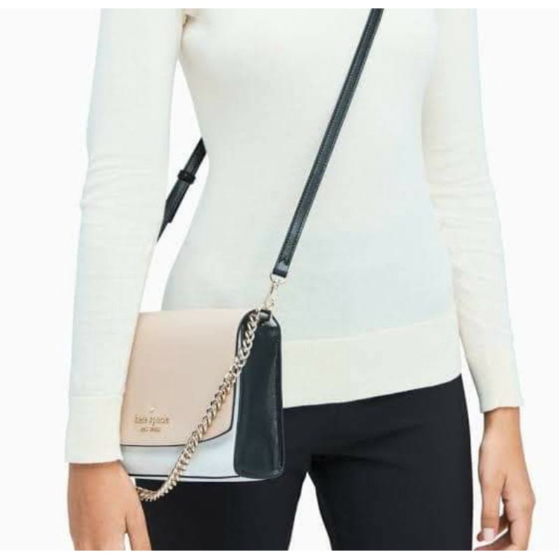 Kate Spade Carson Saffiano Leather Convertible Crossbody Bag White – Luxe  Dreams PH