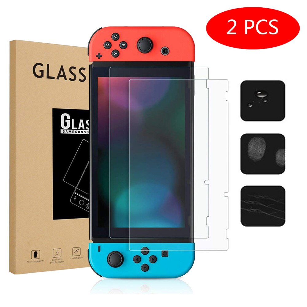 2 PCS Screen Protectors for Nintendo Switch /Lite Tempered Glass