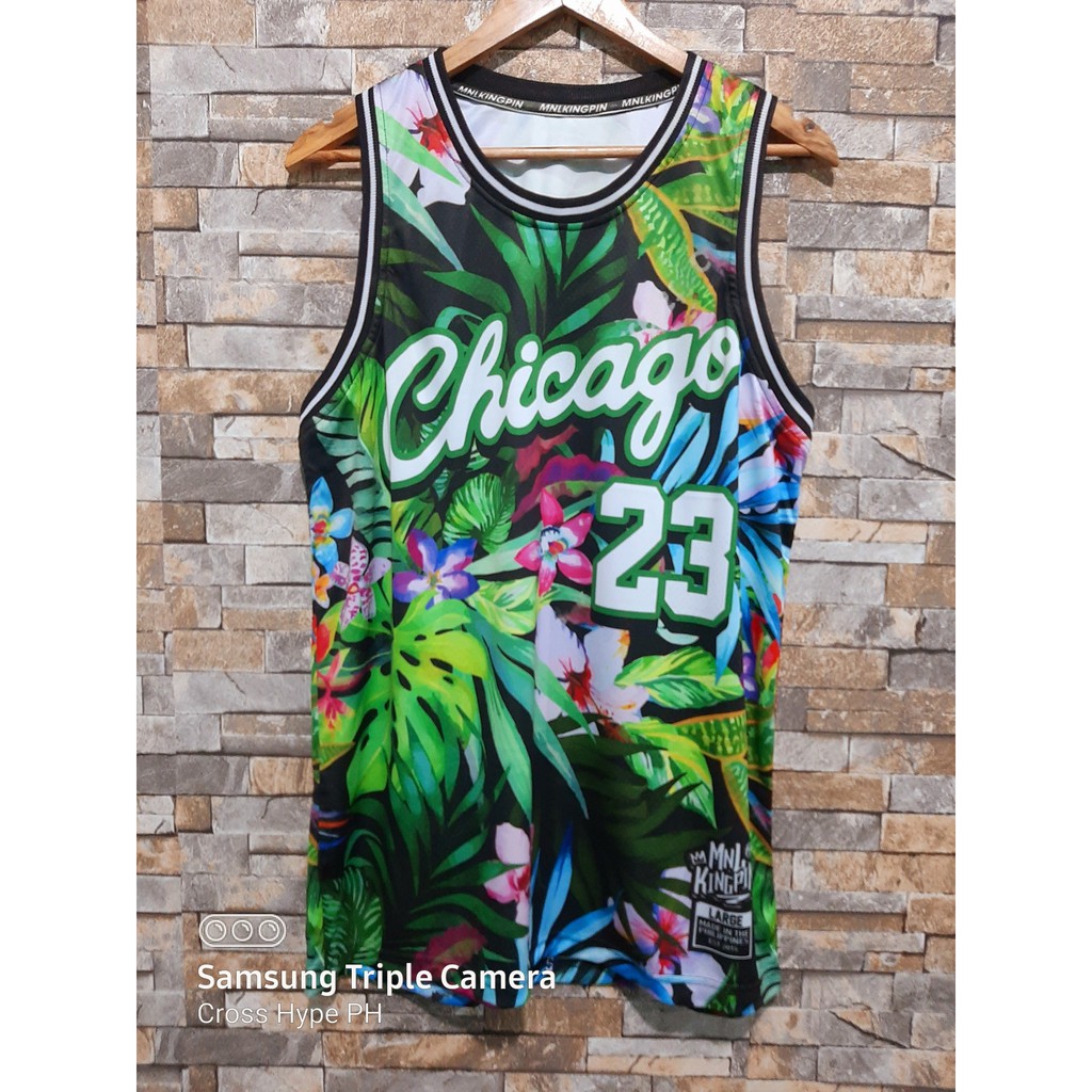 Basketball jersey floral store design