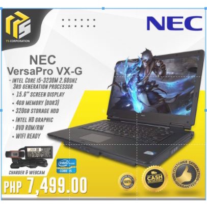 Laptop NEC VersaPro VX-G Core i5-3230M 2.60ghz 4gb DDR3 320gb