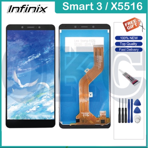 Original For Infinix Smart X5516 LCD Display Touch Screen Digitizer Full  Set Assembly LCD Replacement Parts