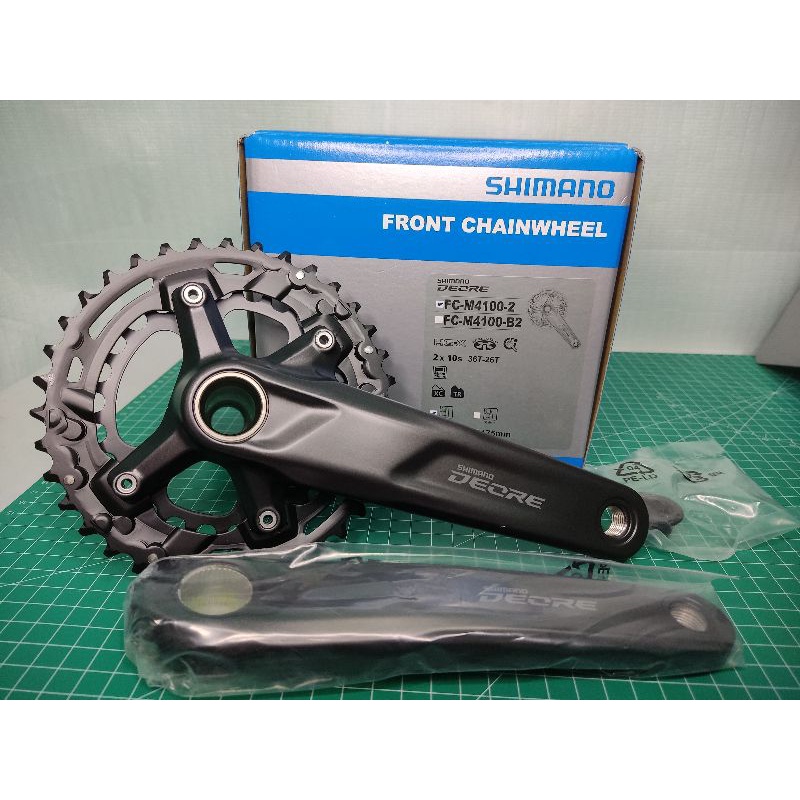 Shimano Dérailleur avant Deore FD-M4100-D Deore à 10 vitesses, double oscillation latérale, montage direct