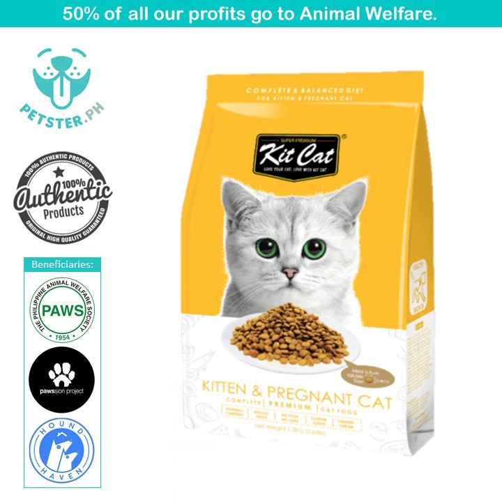 Kit Cat Kitten and Pregnant Dry Cat Food Shopee Philippines