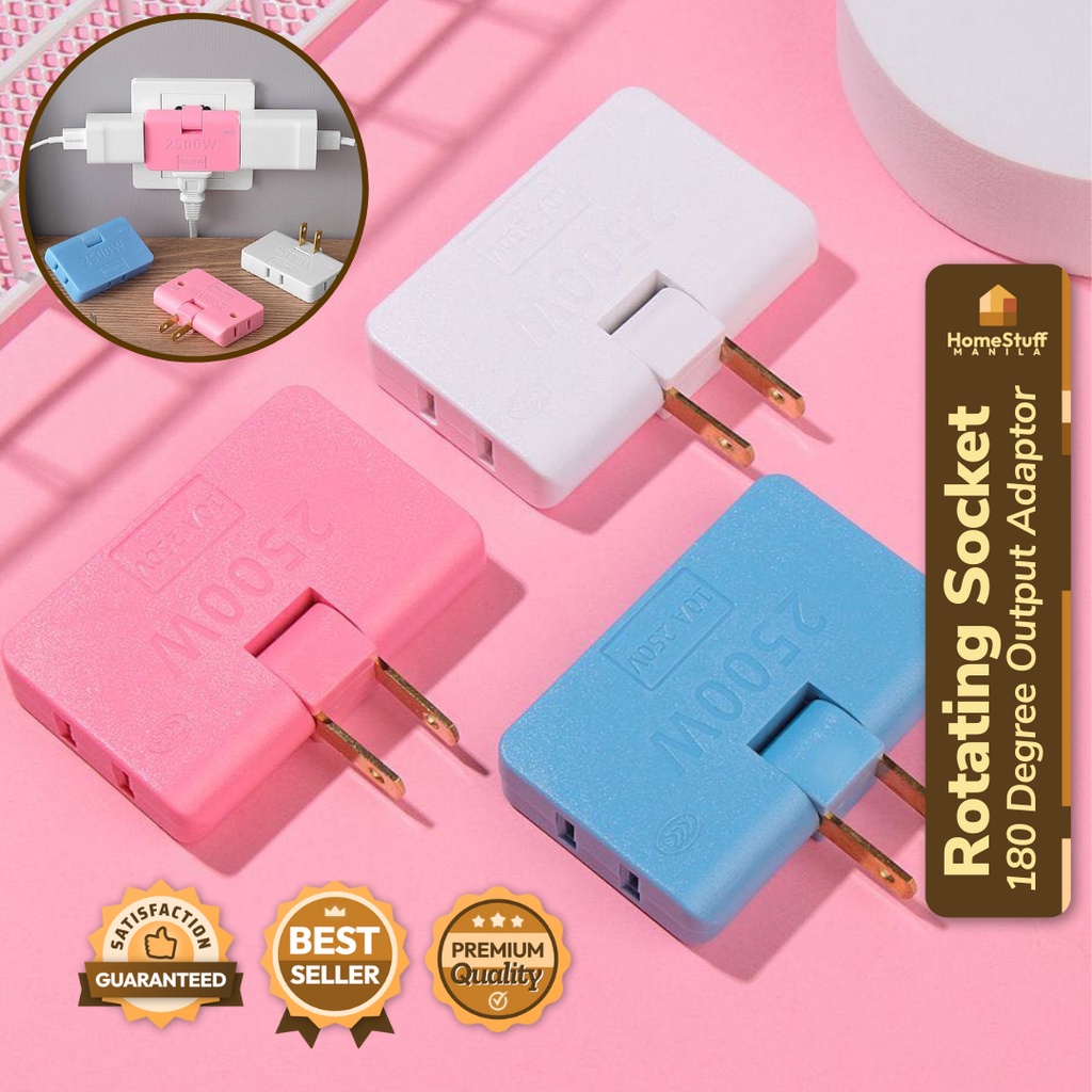 Rotatable Socket Converter One In Three 180 Degree Extension Plug Multi