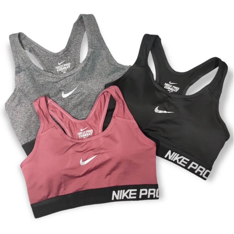 Nike pro combat sales bra