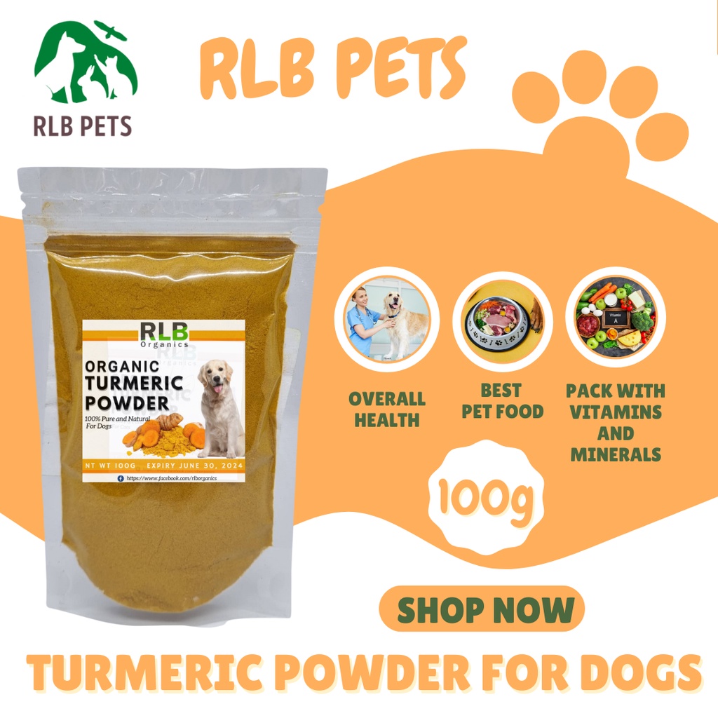 100 grams Pure Natural Turmeric Powder for Dogs Overall Health w ...