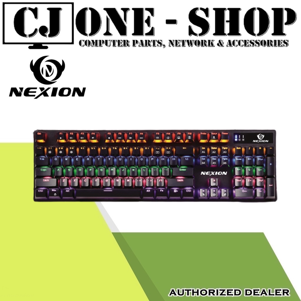 NEXION KL100B RGB Mechanical Keyboard Light Changing Color 21 RUNNING