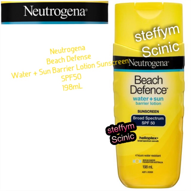 Neutrogena Beach Defence Sunscreen Water And Sun Barrier Lotion Spf 50 198ml Shopee Philippines