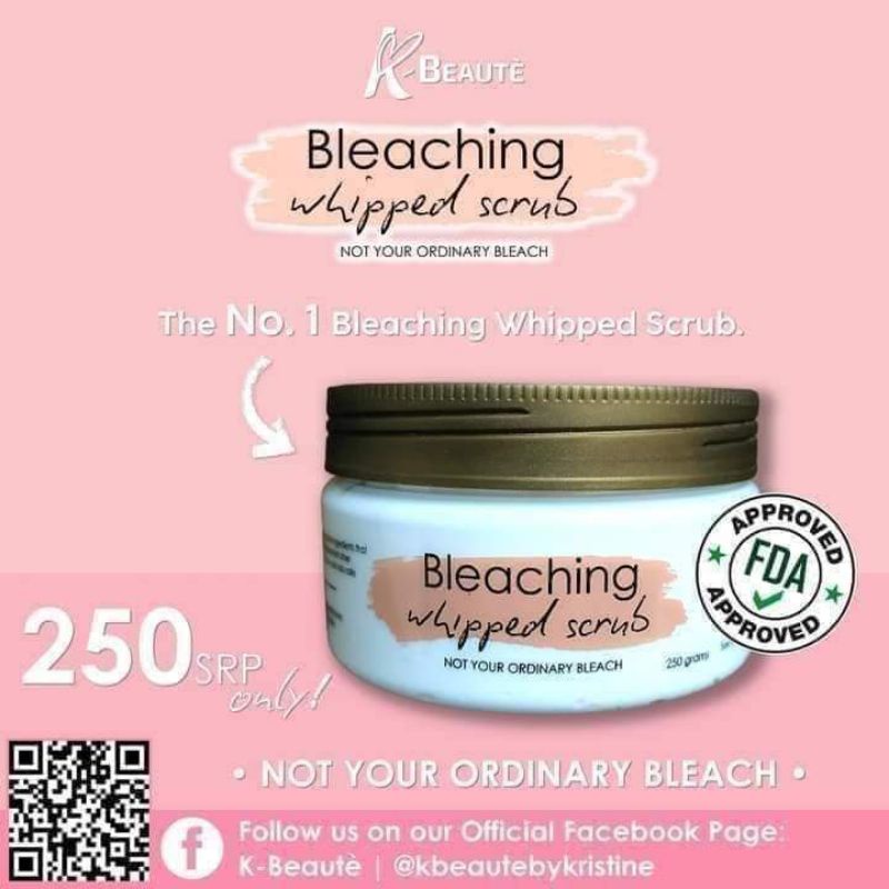 KBeaute Bleaching Whipped Scrub/Cream 250g Shopee Philippines