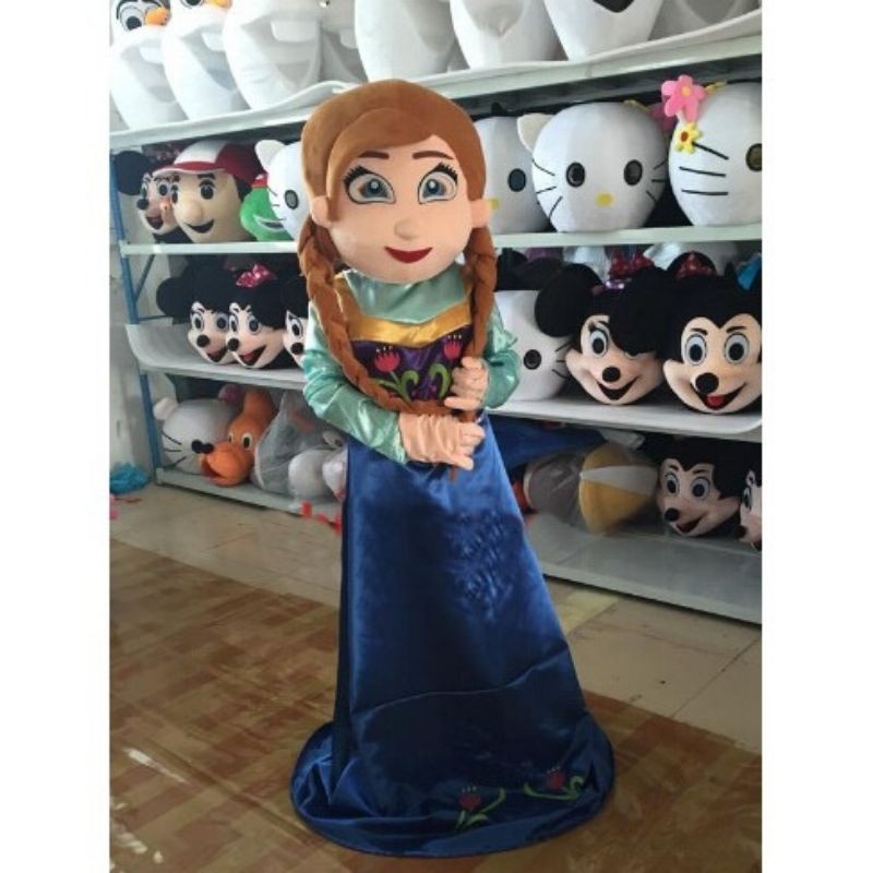 Frozen Mascot Costume Elsa Anna Mascots Costumes Maskot Frozen Let It ...