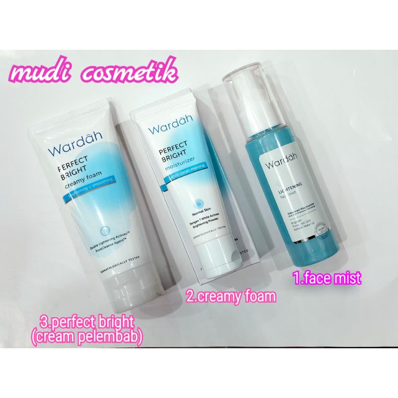 Wardah Moisturizing perfaight bright, Foamcreme And face mist Shopee