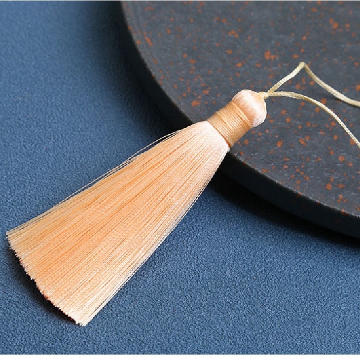 High Quality Tassel! 8cm Short Tassel Anti Wrinkle Vertical Ice Silk
