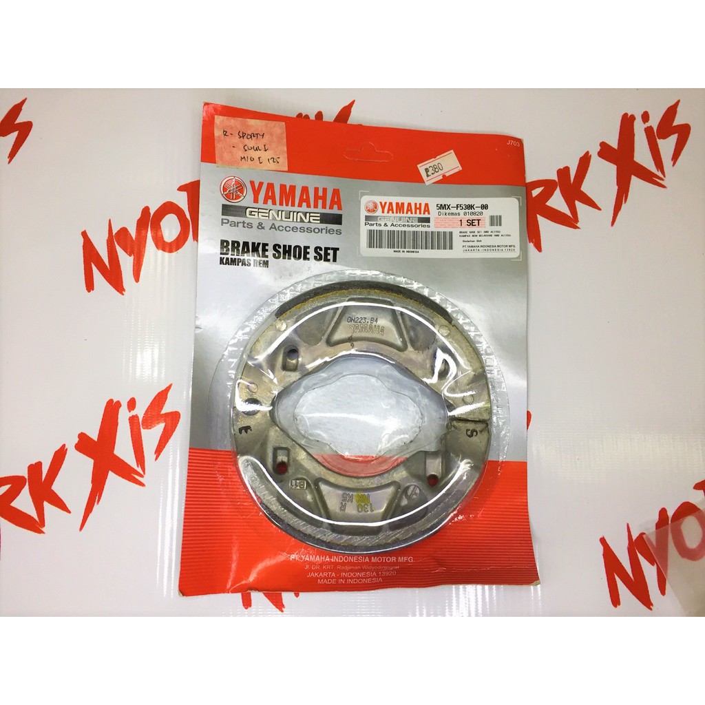 YAMAHA BRAKE SHOE SET - SPORTY (5MX-F530K-00) | Shopee Philippines