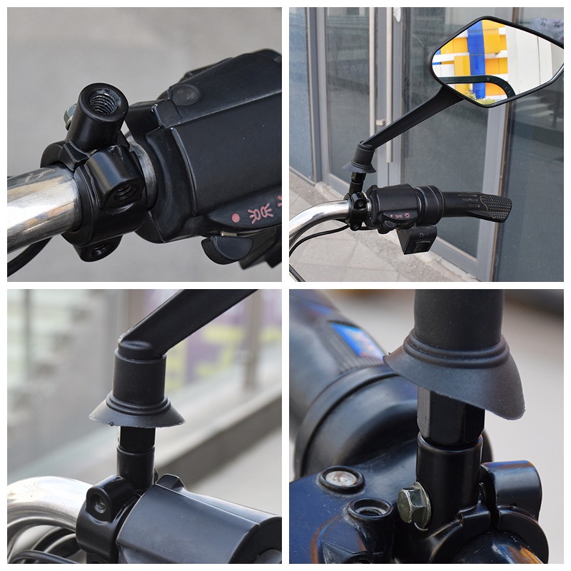 KICRY Motorcycle modified Rear View Mirror Code Motor Mirror Base For ...